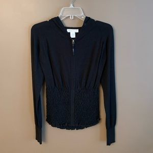 White House Black Market Zip Up Cardigan Sweater